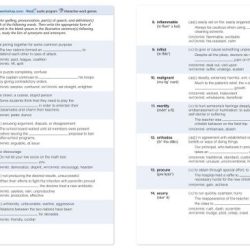 Vocabulary workshop level a unit 8 answers