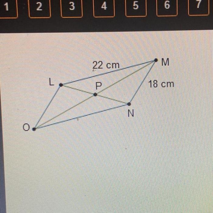 What is the perimeter of parallelogram lmno