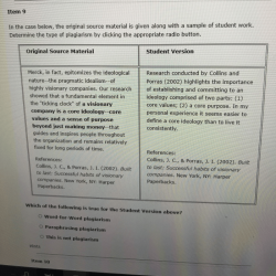 Research conducted by collins and porras