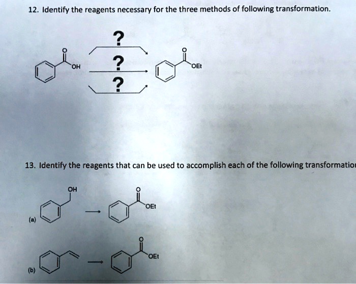 Identify reagents that can be used for the following transformation